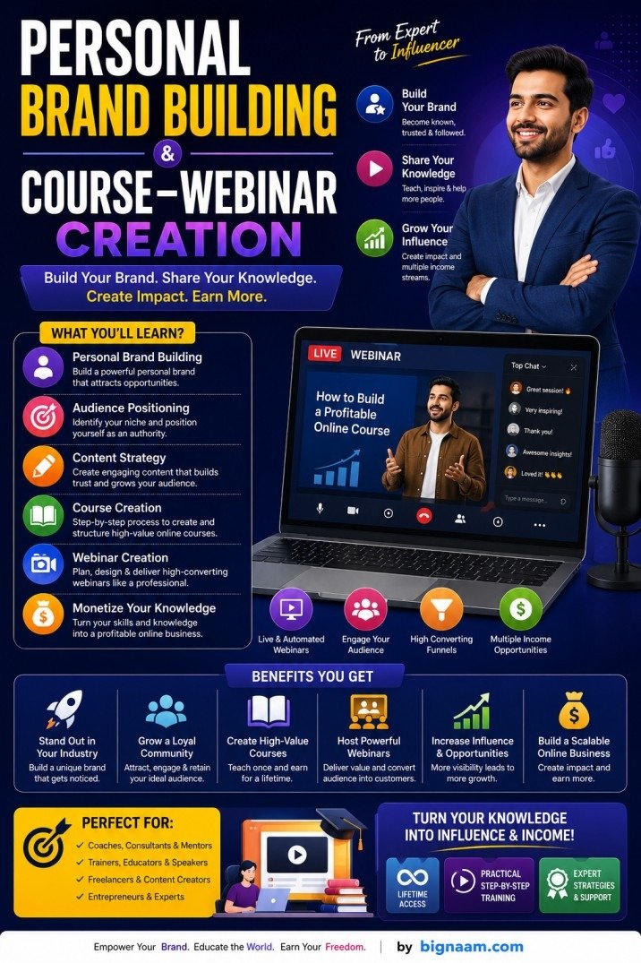 Personal Brand Building & Course-Webinar Creation
