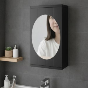 Rotating Storage Cabinet with Mirror | Wall Organizer | Bignaam