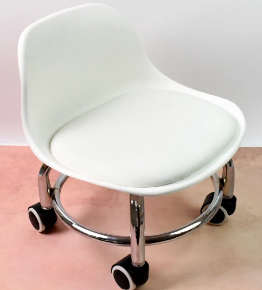 Rolling Stool with Wheels – Low Height Ergonomic Swivel Seat for Salon, Office & Home | Indo Glow - Image 5