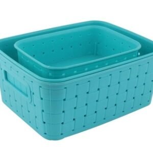 062 Smart Baskets For Storage(Set Of 3) Sky Blue