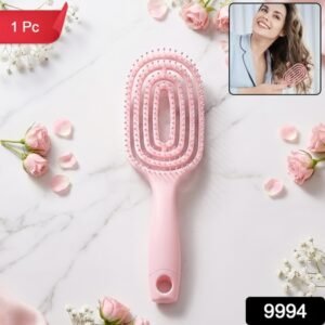 Curved Vented Styling Massage Hair Brush Detangling Comb For Men And Women (1 Pc)