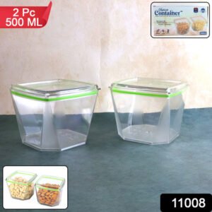 Food Storage Container Set With Leak-proof Lid (500 Ml 2 Pc)