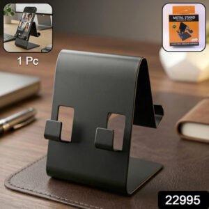 Metal Mobile Phone Tablet Stand (1 Pc Black Color)