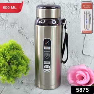 5875 800ml Stainless Steel Water Bottle For Men Women Kids Thermos Flask Reusable Leak-proof Thermos Steel For Home Office Gym Fridge Travelling