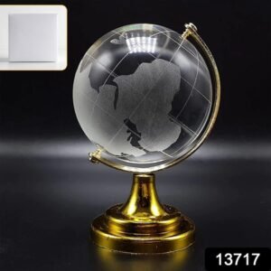 Crystal Globe World Map 50 Mm With Golden Stand (1 Pc)