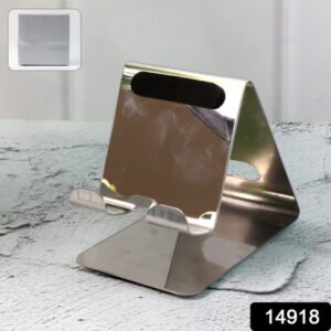 Stainless Steel Universal Mobile  Tablet Stand Holder - (1 Pc)