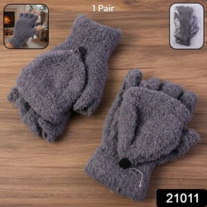 Winter Fingerless Gloves Soft Warm Hand Gloves For Men Women (1 Pair)