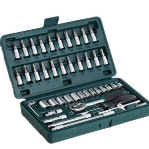 452 -46pcsmetal 14 Socket Set (Black 46pcs)