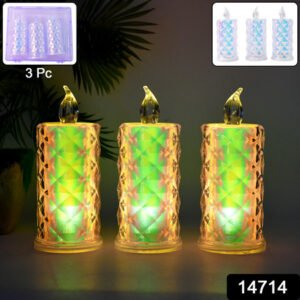 Led Flameless Decorative Candle Lights (3 Pc Set)