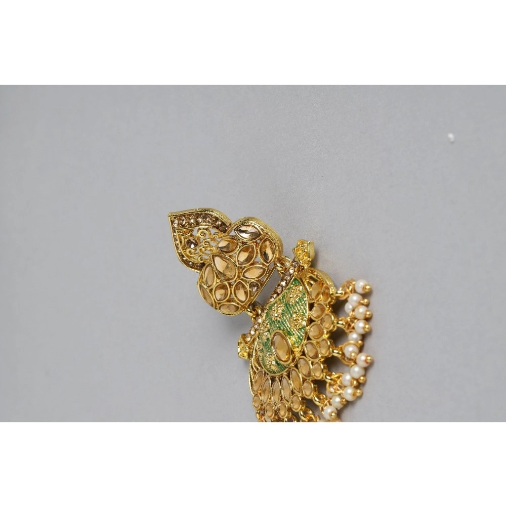 Generic Women's Rose Gold Plated Alloy Earrings (Gold) - Image 2