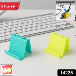 Multifunctional Plastic Mobile Phone Stand Pen Holder (2 Pc Mix Color)