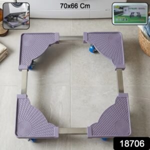 Adjustable Fridge And Washing Machine Stand With Wheels Movable Base (1 Pc)