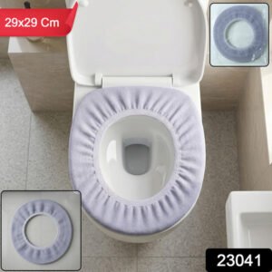 Soft Fabric Elastic Toilet Seat Cover (1 Pc 29x29 Cm)
