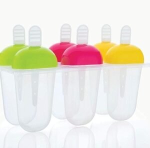 737 6 Pcs Multicolor Polypropylene Ice Mold Kulfi Makerstickcreamcandy Color Assorted