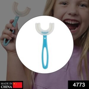 Kids U-shaped Toothbrush Gentle Cleaning For Toddlers Mini Bubbles