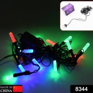 8344 3mtr Home Decoration Diwali Wedding Led Christmas String Light Indoor And Outdoor Light Festival Decoration Led String Light Multi-color Light (15l 3 Mtr)