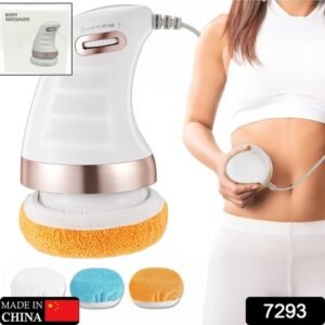 7293 Body Massager Shaping Machine Body Sculpting Massager With 3 Washable Pads Adjustable Speeds Electric Handheld Massager For Belly Waist Legs Arms Butt (1 Pc)