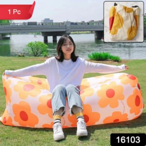 Portable Inflatable Air Lounger Sofa For Outdoor Beach Garden And Travel (1 Pc)