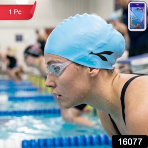 Waterproof Stretchable Silicone Swimming Cap (1 Pc)