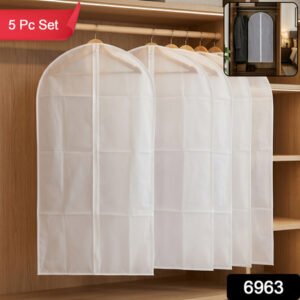 Foldable Non Woven Suit Cover Coat Cover (5 Pc Set)
