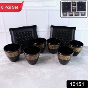 2 Bowl 6 Glass Snake Set ( 8 Pc Set )