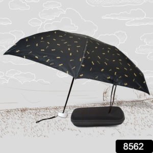 8562 3-fold Umbrella Summer Sun And Rain Protectionfoldable Cute Umbrella Uv Protection Rain Sun Umbrella Travel Accessories Umbrella For Children Girls And Boys (1 Pc With Zip Case)