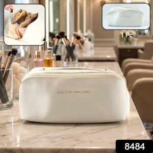 Premium Travel Makeup Toiletry Organizer Pouch With Zipper Handle(1 Pc)