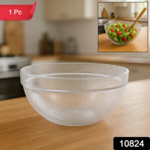 Transparent Idli Mixing Serving Bowl Textured Plastic Kitchen Bowl (1 Pc)
