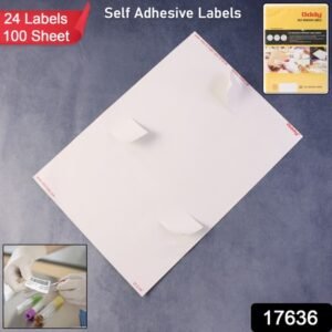 Oddy Self-adhesive Labels A4 Sheets 24-up Per Sheet (100 Sheets 2400 Labels)