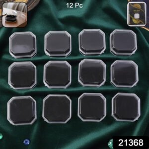 Octagon Jewellery Storage Box For Rings Earrings  Small Accessories (12 Pc)