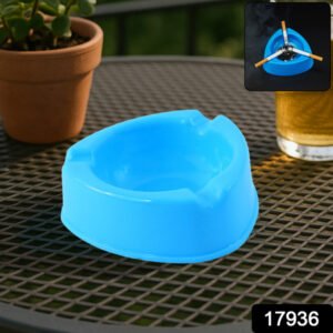 Heavy Duty Plastic Ashtray (Mix Color 1 Pc)