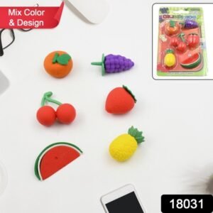 18031 3d Mix Design Fancy Stylish Colorful Erasers Mini Eraser Creative Cute Novelty Eraser For Children Different Designs Eraser Set For Return Gift Birthday Party School Prize (1 Set)