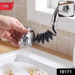 Flexible Kitchen Water Faucet Sprayer With Rotating Tap Head For Sink Use (1 Pc)