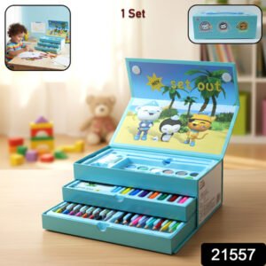 Drawing Kit Box For Kids With Colors Tools (1 Pc)