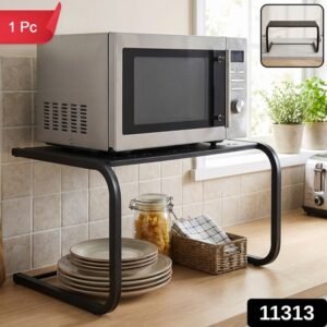 Metal Kitchen Microwave Oven Storage Rack Stand Countertop Organiser (1 Pc)