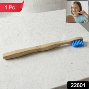 Sustainable Wooden Handle Toothbrush With Soft Bristles (1 Pc)