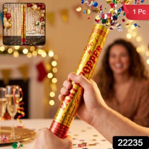 Golden Party Popper Confetti Cannon Shooter For Birthday And Celebration (1 Pc)