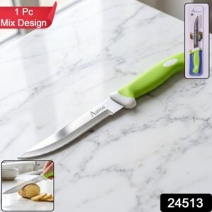 Mix Design Ss Kitchen Knife 9 Inch Stainless Steel With Plastic Handle (1 Pc)