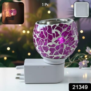 Premium Plug-in Mosaic Glass Aroma Diffuser Night Lamp (1 Pc)