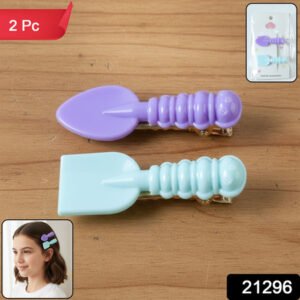 Cute Mini Spade Leaf Shape Hair Clip Set (2 Pc)