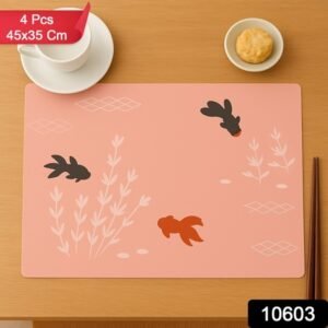 Decorative Dining Table Placemats With Elegant Design (4 Pc 45x35 Cm)