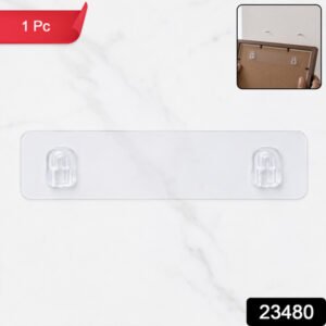 Adhesive Plastic Wall Hook Strong Sticky Hook For Kitchen Bathroom Home (1 Pc)