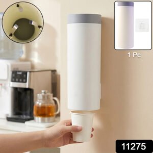 Wall Mounted Disposable Paper Cup Holder Storage Dispenser Box