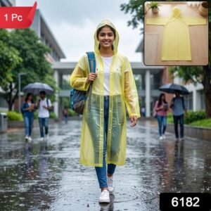 Eva Rain Coat Lightweight Hooded Design For Monsoon