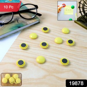 Strong Round Fridge Whiteboard Magnet - (10 Pc Set)