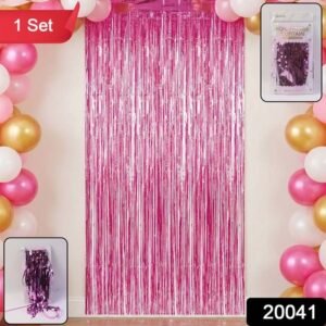 Decorative Foil Fringe Curtain For Birthday Party Decoration