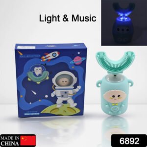 6892 Electric Toothbrush With Light Music Kids U-shaped 360 Usb Rechargeable Plastic Automatic Toothbrush Portable Adjustable Cleaning Whitening Toothbrush With Usb Charging Function Plastic + Abs For Kids