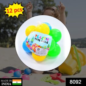 8092 Baby Premium Multicolour Balls For Kids Pool Pitocean Ball Without Sharp Edges Soft Balls For Toddler Play Tents Tunnels Indoor Outdoor