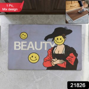Premium Designer Anti Slip Door Mat (1 Pc Mix Design)
