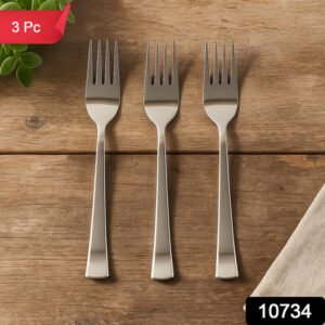 Premium Stainless Steel Dinner Fork - (3 Pc Set)